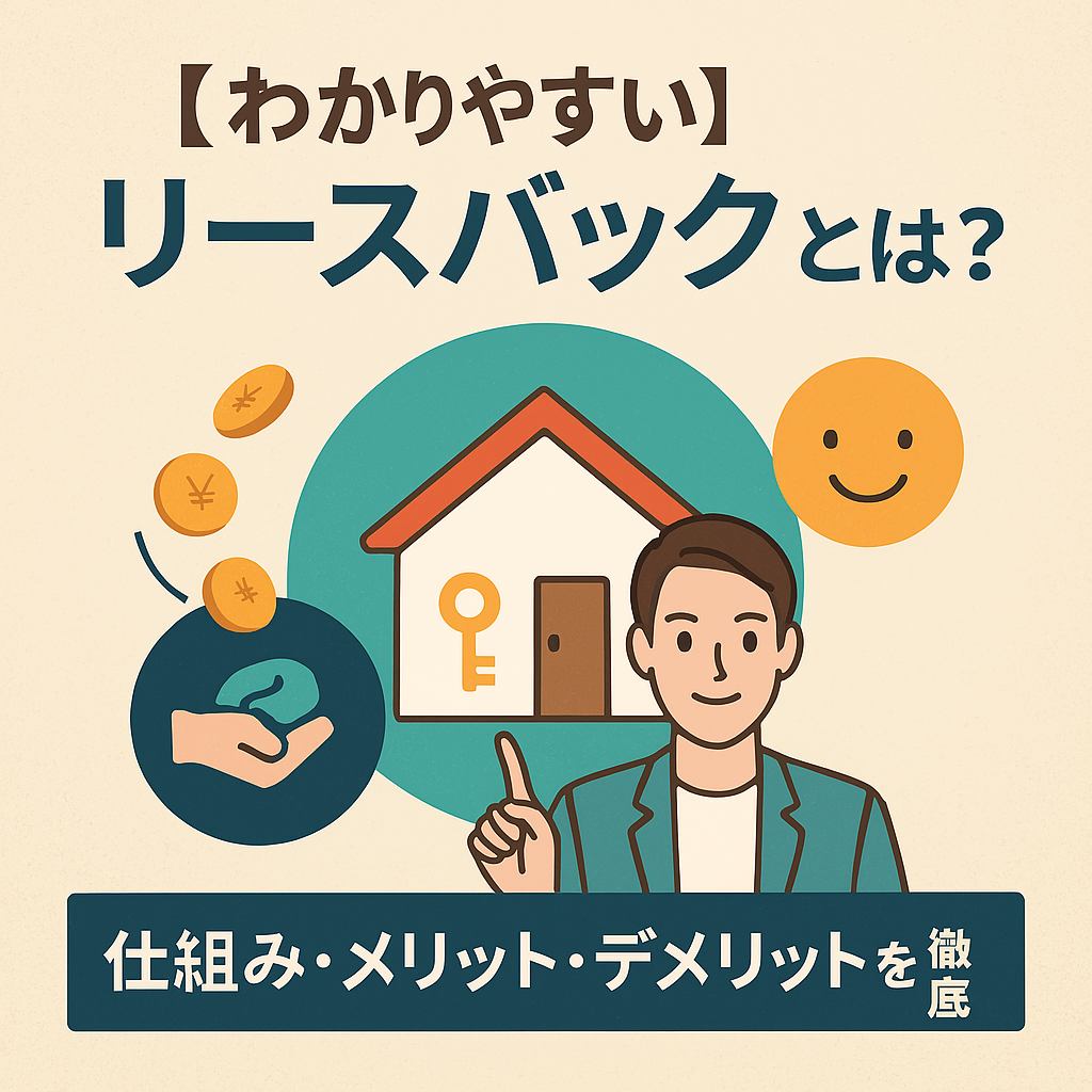 【わかりやすい】リースバックとは？仕組み・メリット・デメリットを徹底解説