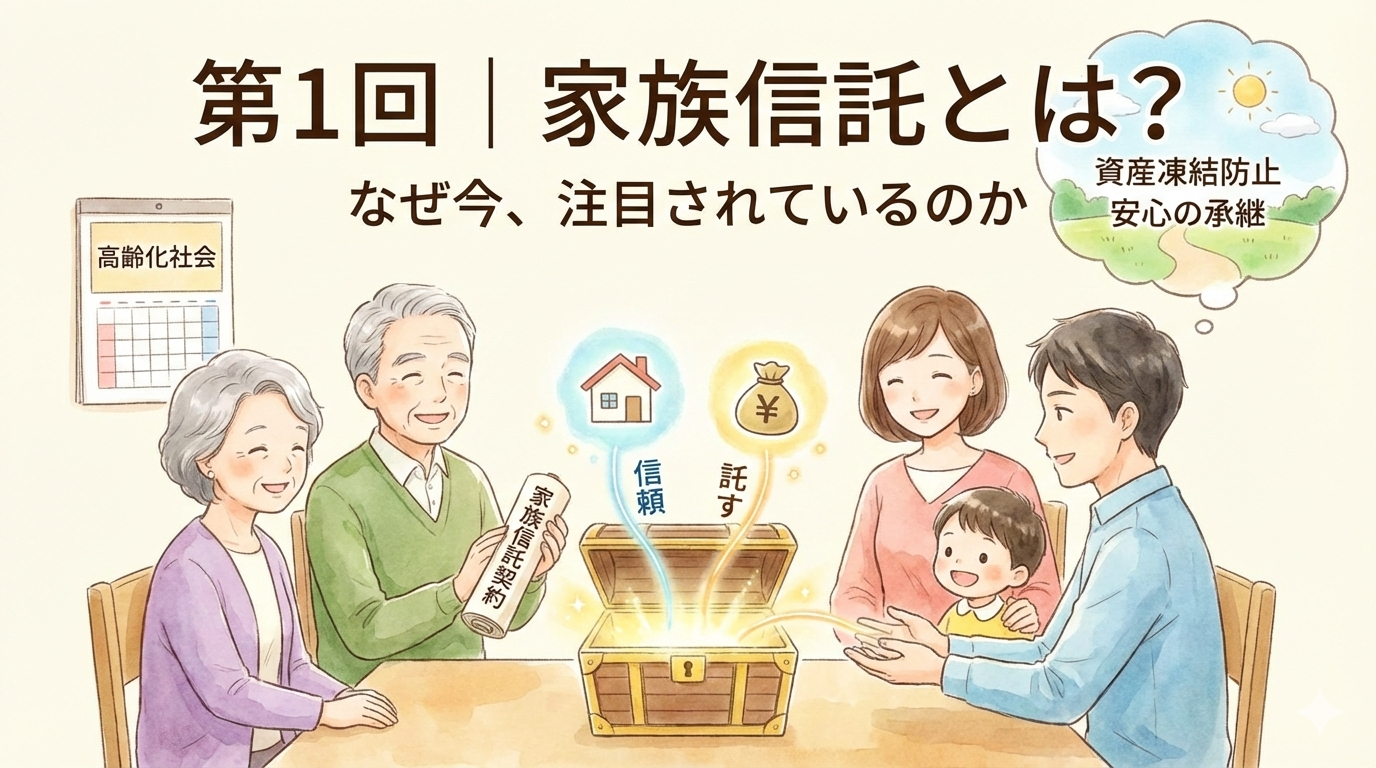 【第1回】家族信託とは？なぜ今、注目されているのか