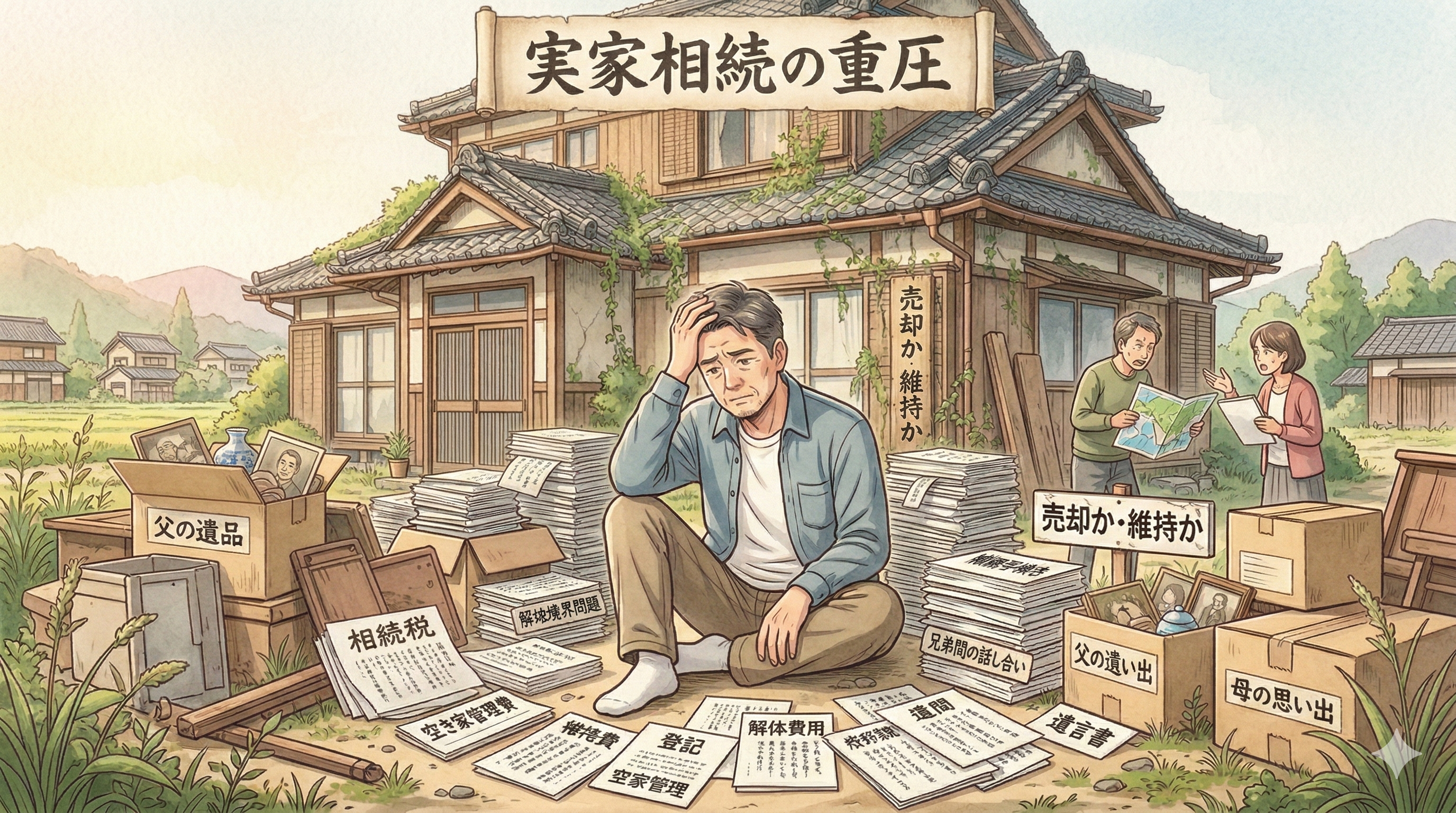 親の実家、相続すると大変なことになります｜相続不動産の落とし穴とは